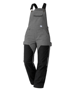 Zenith grey women’s work overalls full body view