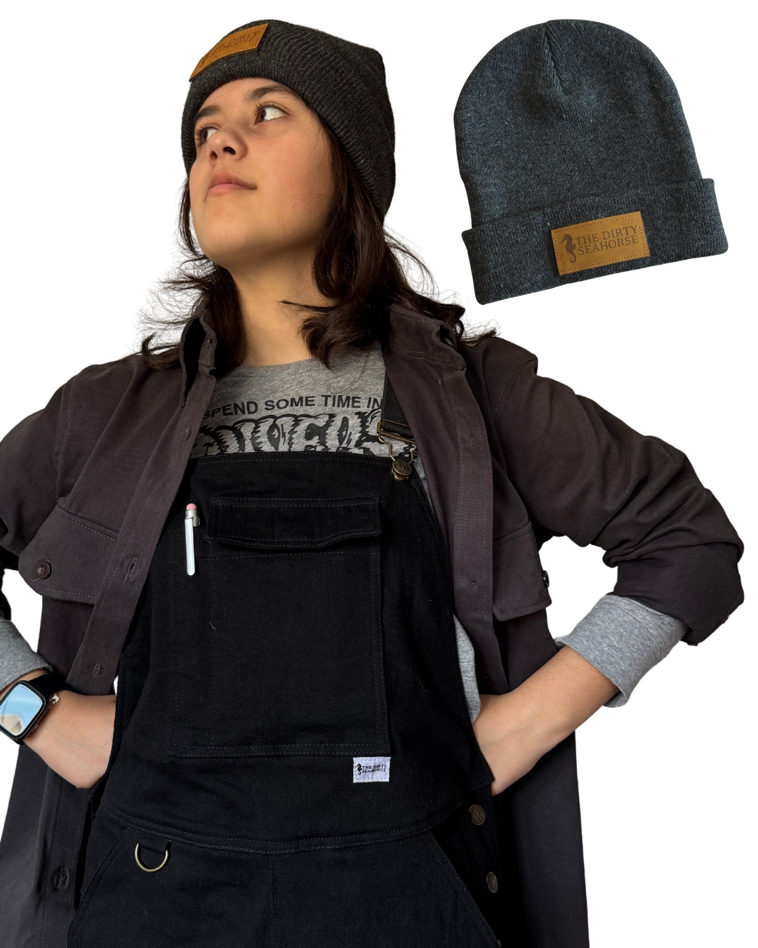 Bundle N°2 : Black Zenith Overall + Grey Shirt + Beanie